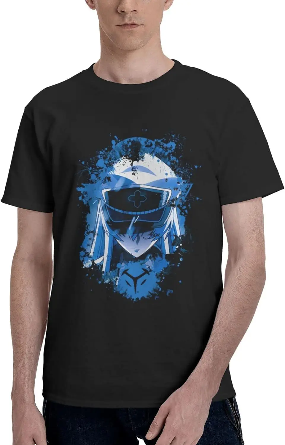 Футболка мужская летняя с круглым вырезом и коротким рукавом