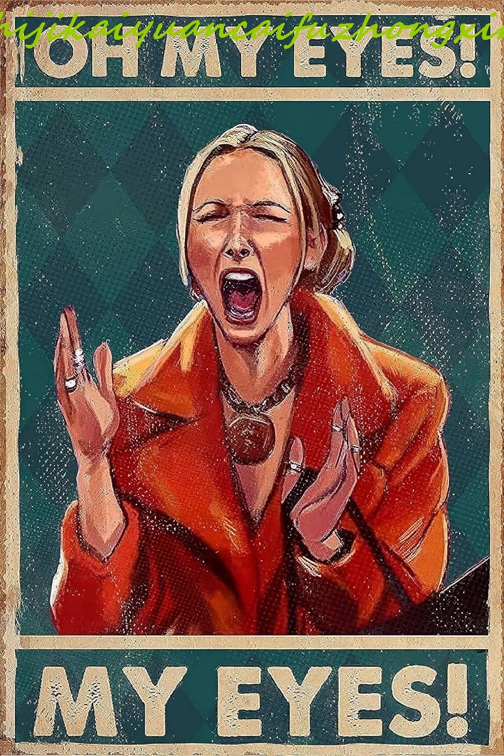 Металлические жестяные знаки Oh My Eyes Sign Фиби Баффе Цитата Друзья Плакат Забавный