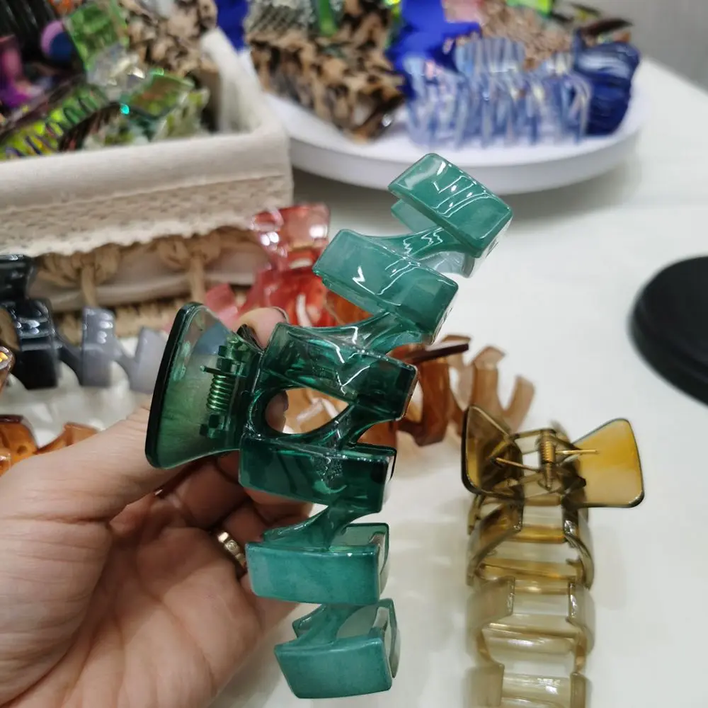 Милые желеобразные геометрические зажимы в форме акулы креативные дизайнерские