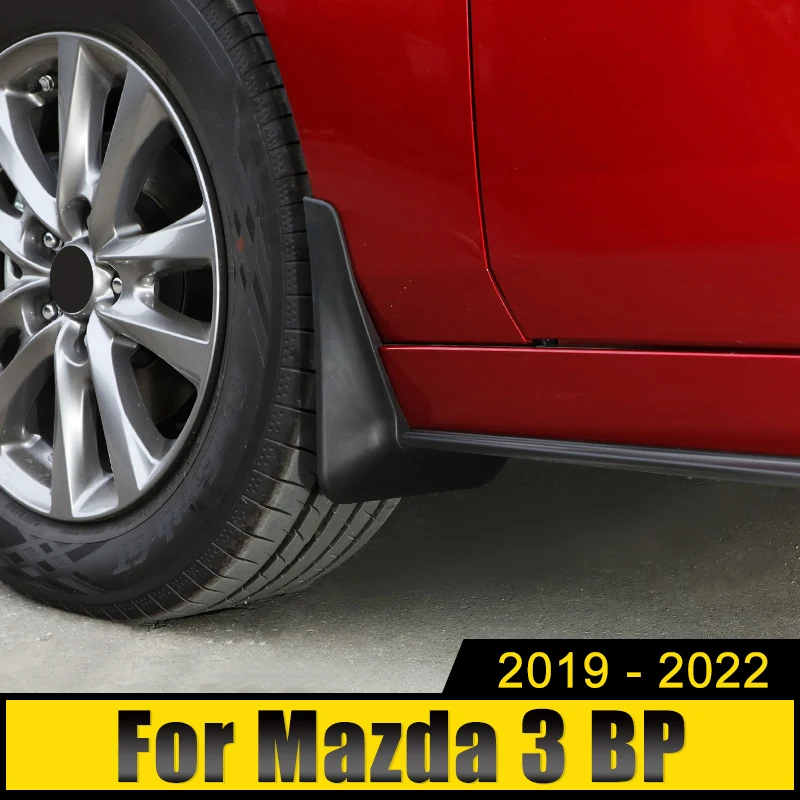 

For Mazda 3 BP Axela 2019 2020 2021 2022 4Pcs Car Front Rear Mudguard Splash Guards Mud Flaps Fender Cover Stickers Accessories