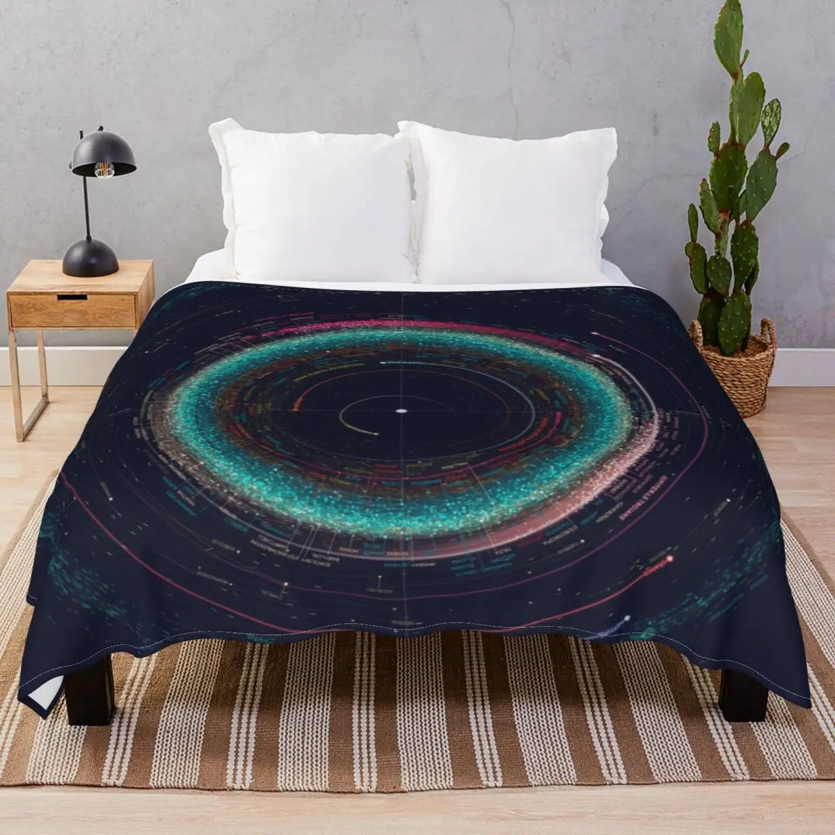 The Solar System Blankets Flannel Spring Autumn Super Soft Unisex Throw Blanket for Bedding Sofa Travel Office