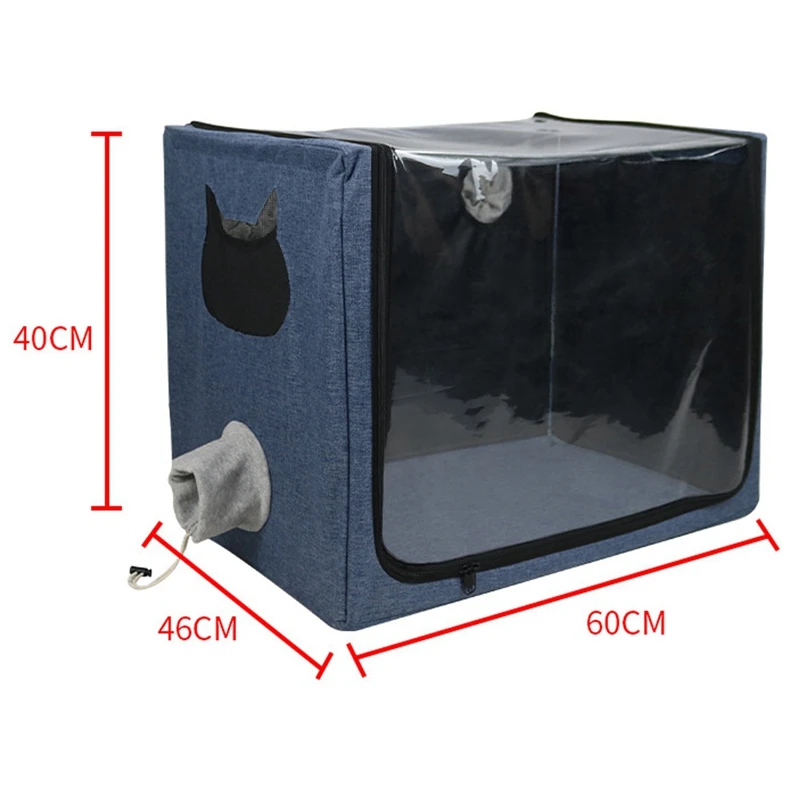 Pet Oxygen Cage Atomization Box Dog Cat Portable Carry Bag Breathing Respiratory Baby Breeding Hotel Animal