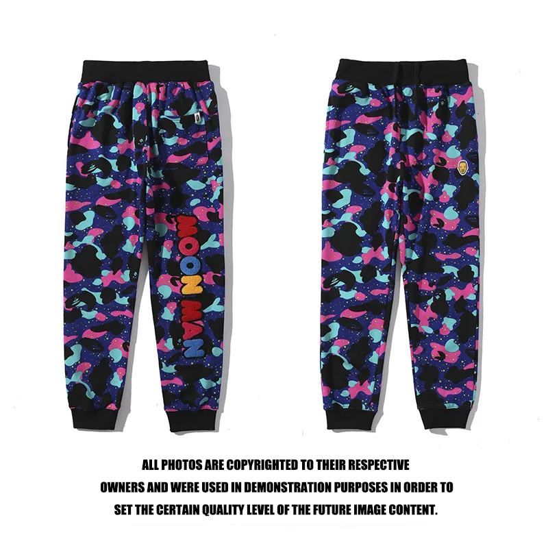 

Спортивные брюки Bape Shark для бега, весна-осень, женские спортивные камуфляжные тонкие слаксы, уличная одежда, мужские штаны для бега, штаны, сп...
