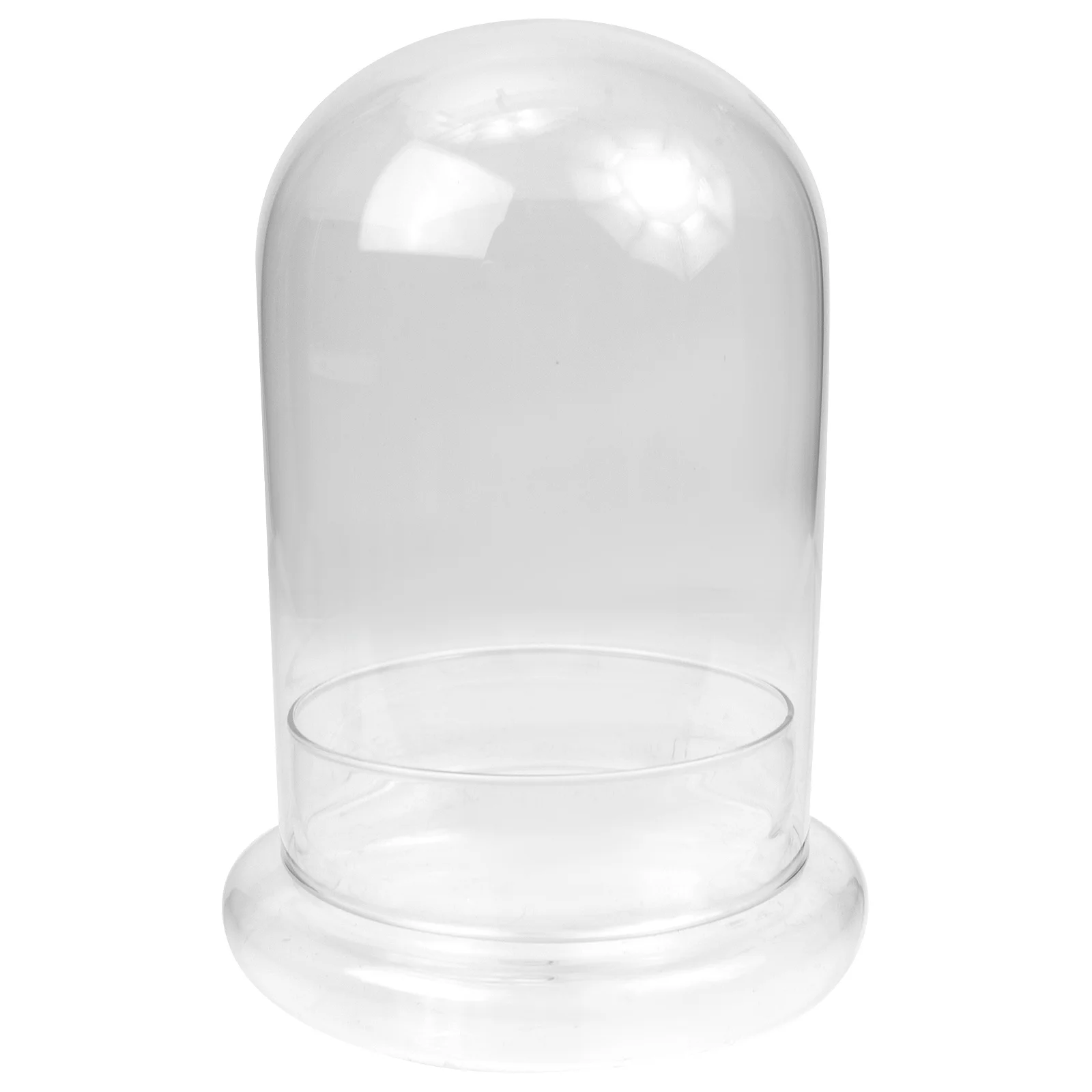 

Dome Cover Display Cloche Bell Flower Jar Cake Clear Cupcake Dessert Eternal Stand Container Decorative Light Fairy Christmas