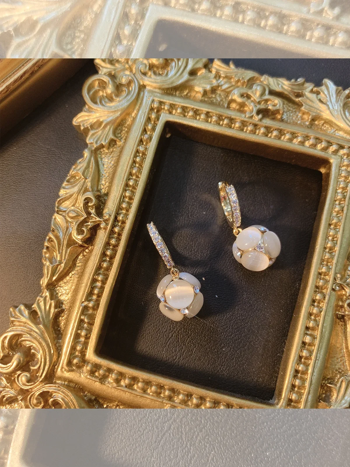 Новинка 2021 серьги-подвески Dongdaemun корейский стиль нежные стразы серебро 925 пробы