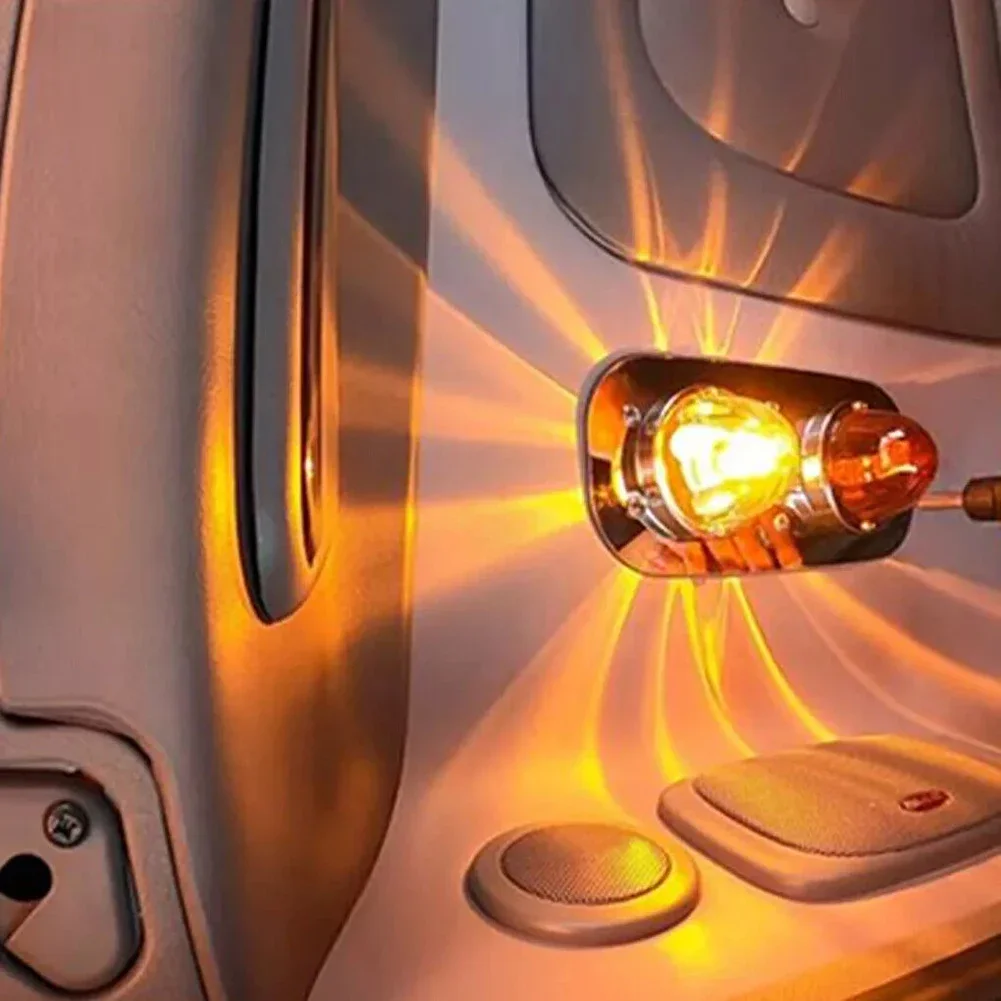 2 шт. Янтарный арбуз стеклянный комплект прозрачные линзы с 1156 лампочками лампы