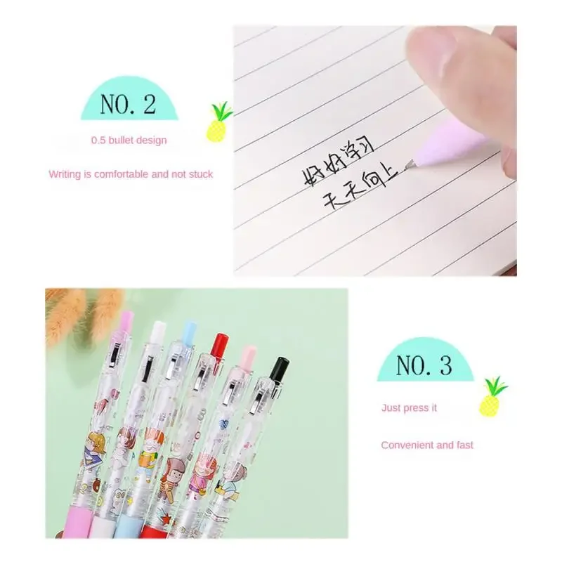 Рождественские темы гелевая ручка 0 5 мм черные чернила креативный мультяшный