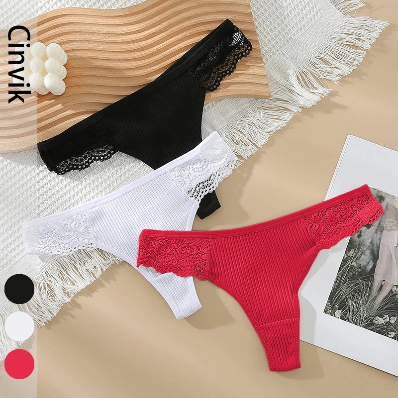 

Plus Size Sexy Lingerie Women's Thong Underwear Female Low-waist G-string Underpants Ladies Soft Pantys Solid Color Panties