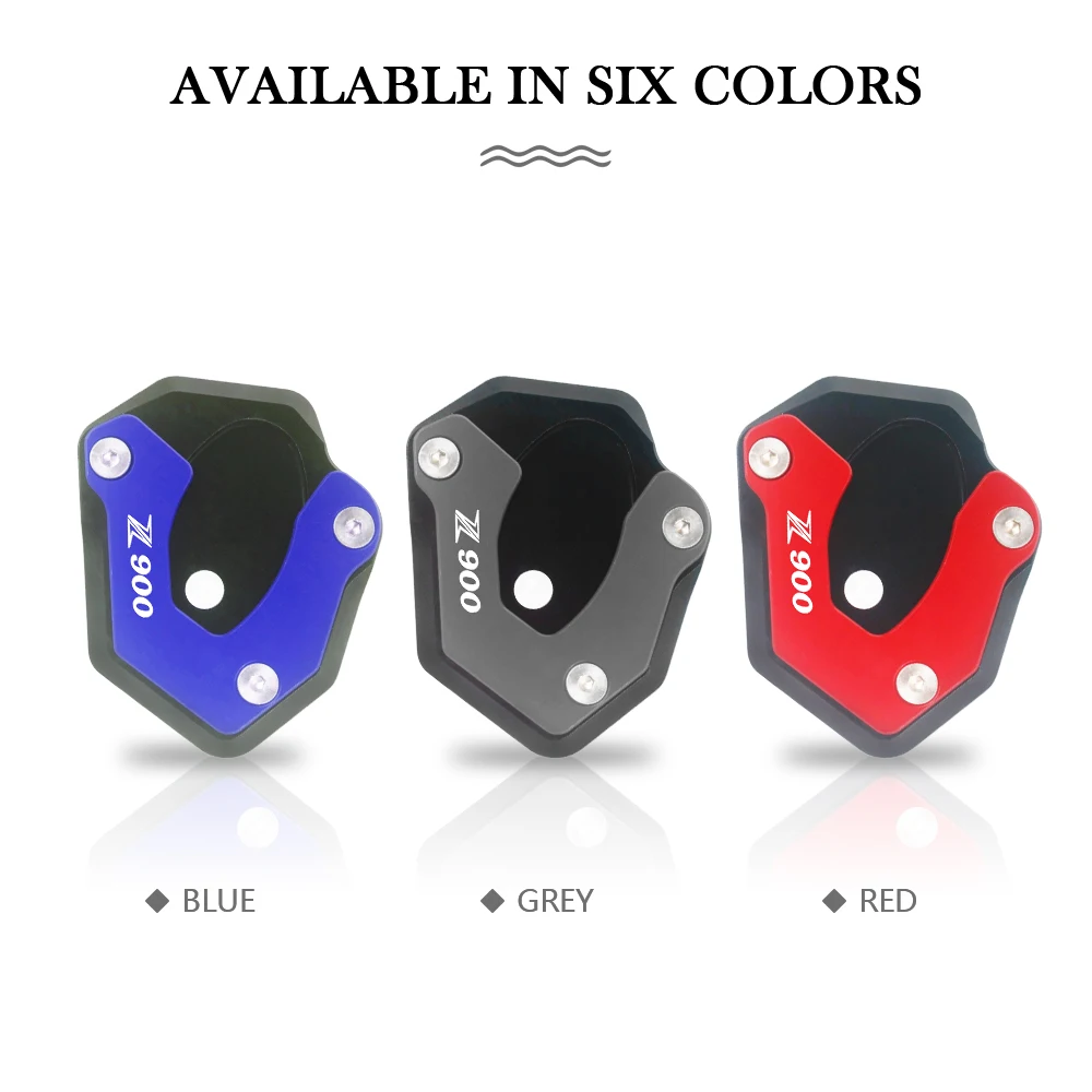 

Z900 Motorcycle Side Stand Enlarger Kickstand Enlarge Plate CNC Aluminum Accessories for Kawasaki Z900 2017 2018 2019 2020
