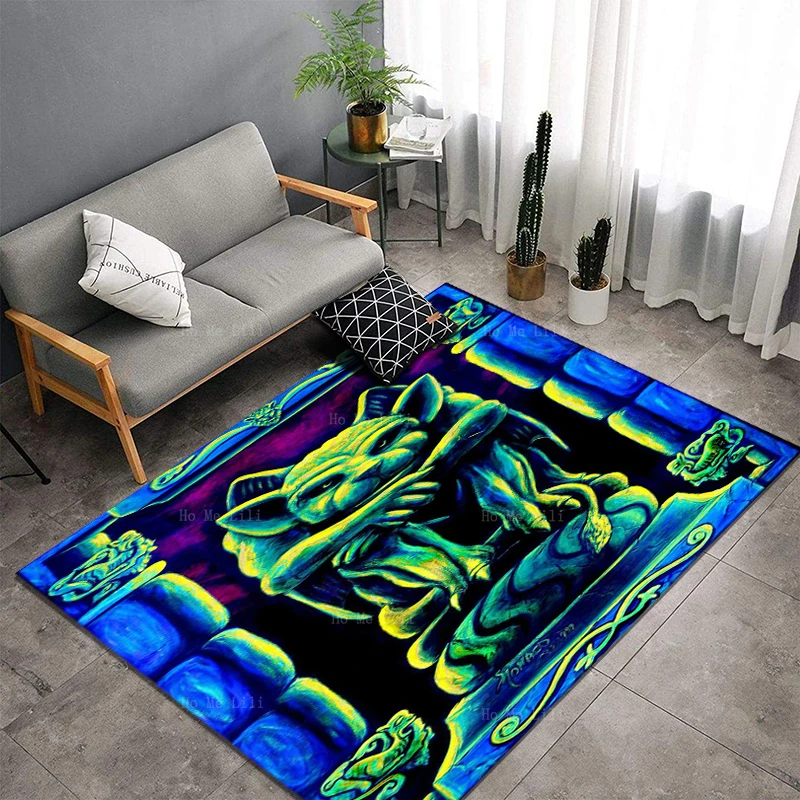 Волшебный психоделический гриб грибы монстр Тики лицо Ретро готический