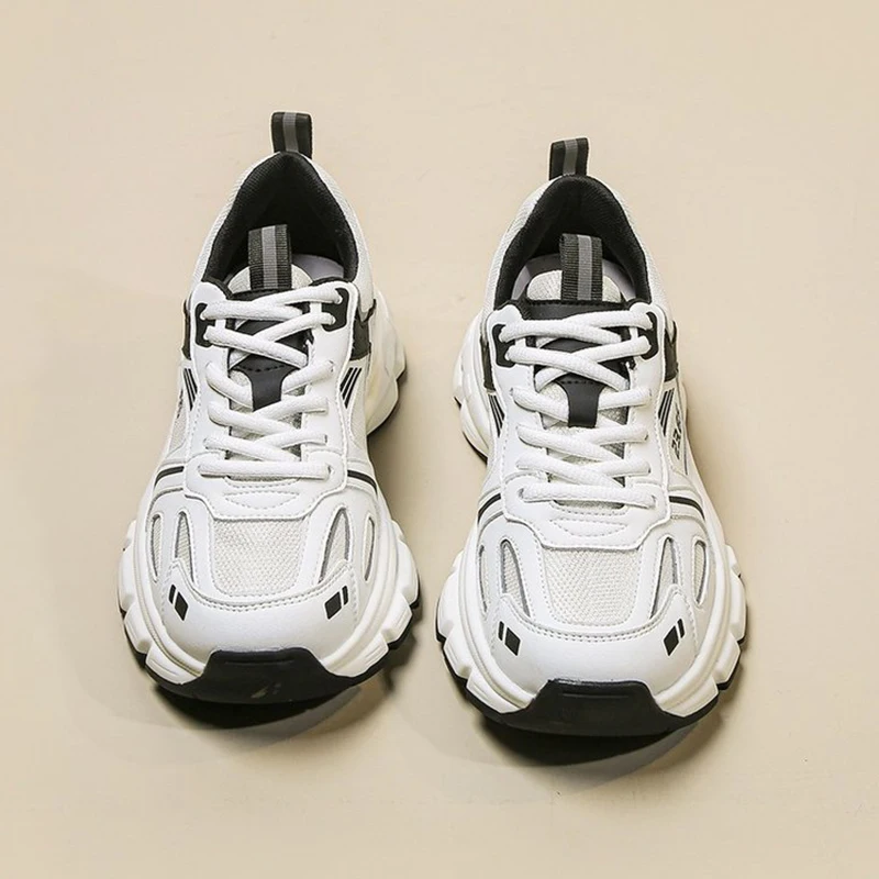 

Женские кроссовки на массивной подошве, черные дышащие спортивные кроссовки, повседневная обувь для тренировок, лето 2022