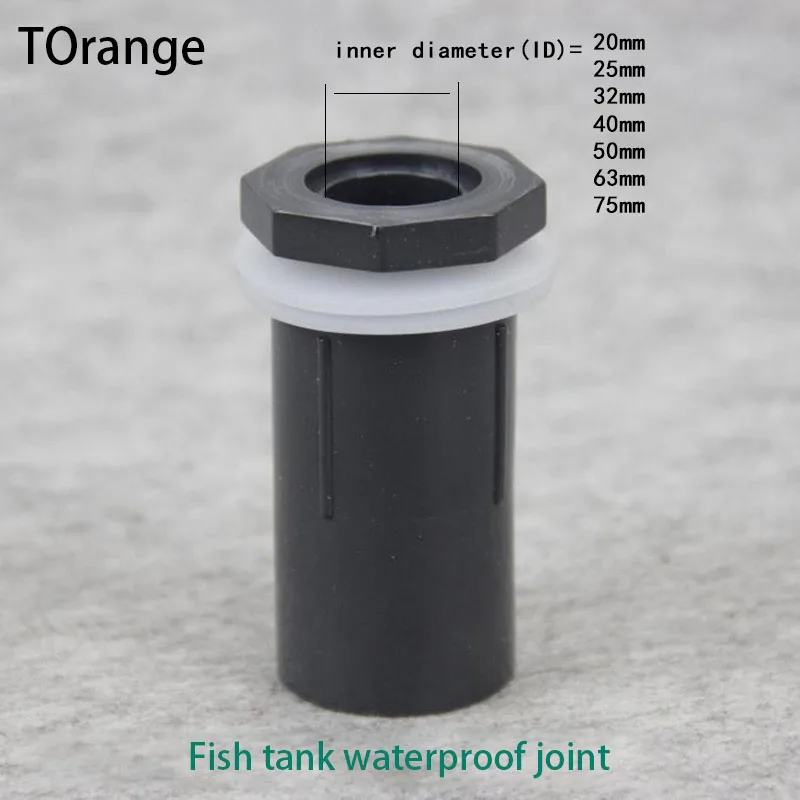 

Fish tank waterproof joint Inlet Outlet Fitting Joint Head Water Pipe Fitting Waterproof Connector for Aquarium Fish Water Tank