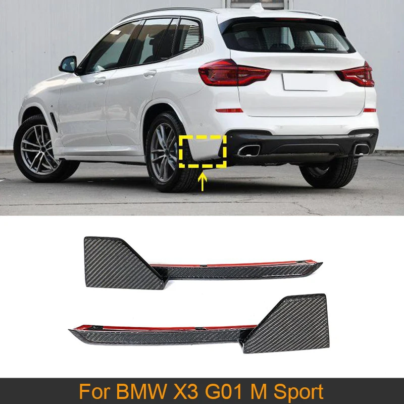 

Разветвители для заднего бампера автомобиля, спойлер для BMW X3 G01 M Sport 2018 2019, разветвители для заднего бампера, диффузор, губа из углеродного в...