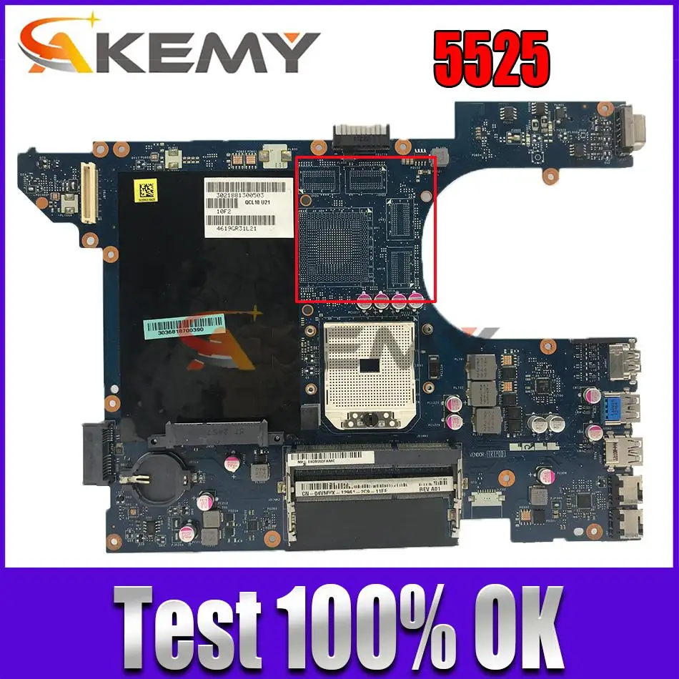

QCL10 LA-8251P For Inspiron 15R 521R 5525 Notebook For DELL INSPIRON 5525 laptop motherboard LA-8251P DDR3 100% fully tested