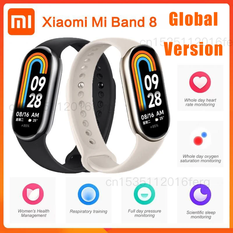 

Xiaomi Mi Band 8 телефон с измерением пульса и уровня кислорода в крови