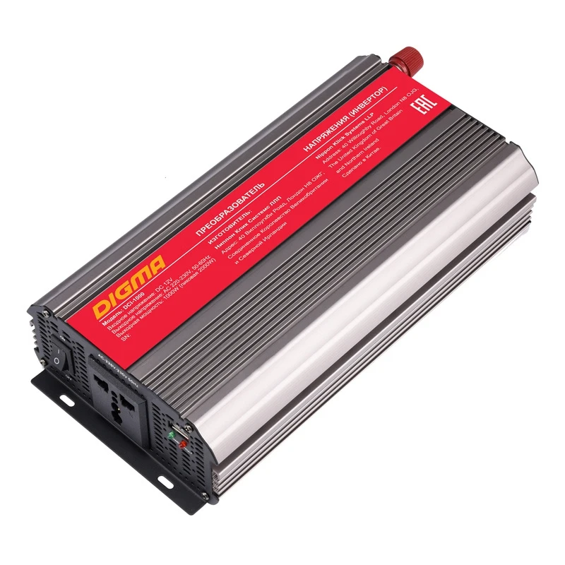 Автоинвертор Digma DCI-1000 1000Вт |