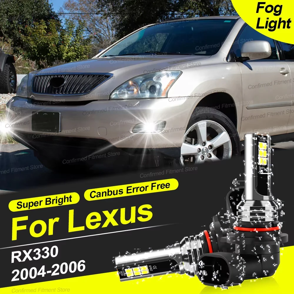 

9006 HB4 Canbus без ошибок 200 Вт 20000LM Супер яркие светодиодные передние противотуманные фары 6000K Белые фары Лампа для Lexus RX330 2004-2006
