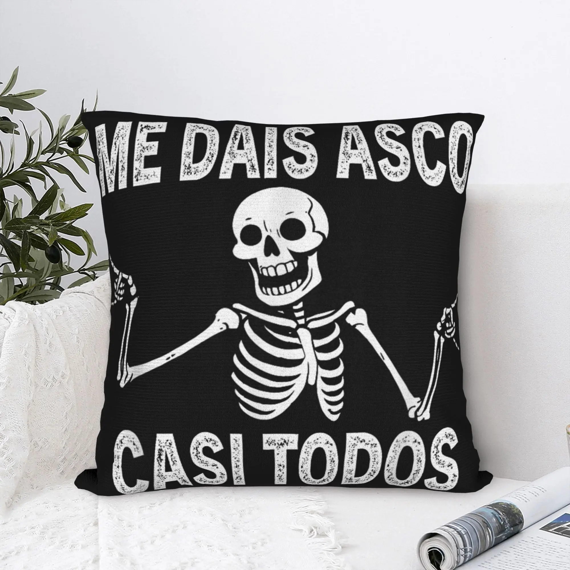 Фото Декоративная наволочка Me Dais Asco Casi Todos Merch для подушек и наволочек для стульев, квадратная, разных размеров №5