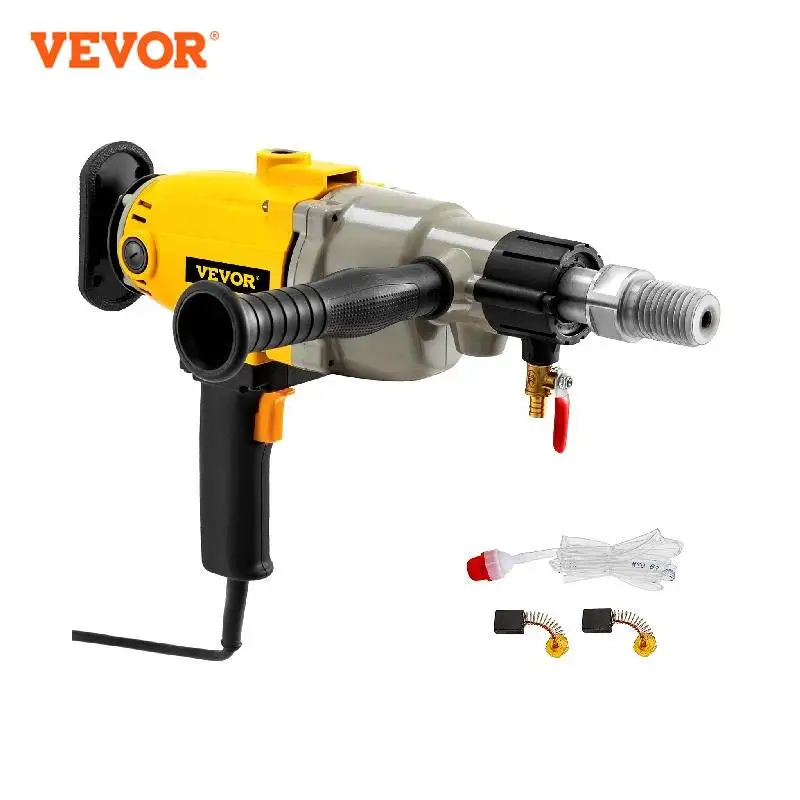 

VEVOR 1880W 2180W Handheld Diamond Core Drill Rig Concrete 110mm 130mm 160mm 180mm Wet/Dry Electric Stepless Speed Drilling Tool