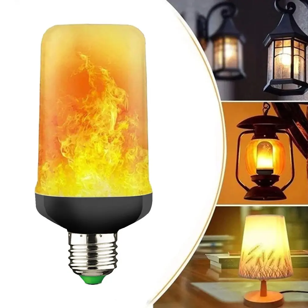 

LED Dynamic flame effect light bulb Multiple mode Creative corn lamp Decorative lights For bar hotel restaurant party