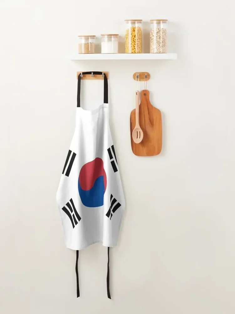 Фартук с флагом Южной Кореи кухонный фартук мужской костюм шеф-повара карманами