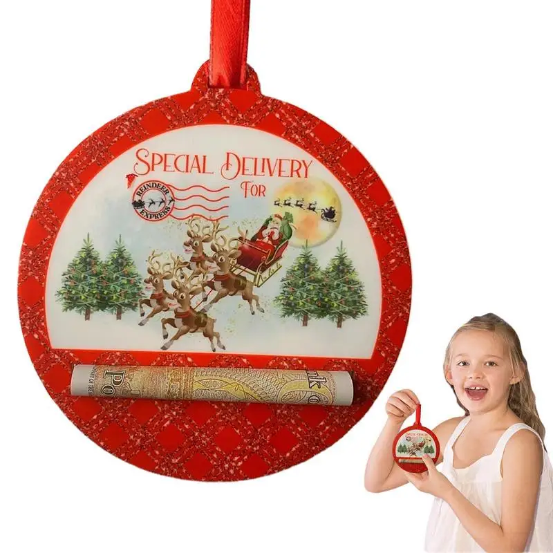 

Рождественские украшения, держатель для денег | Креативный Рождественский акриловый держатель для денег, украшения для елки | Красивая елка...