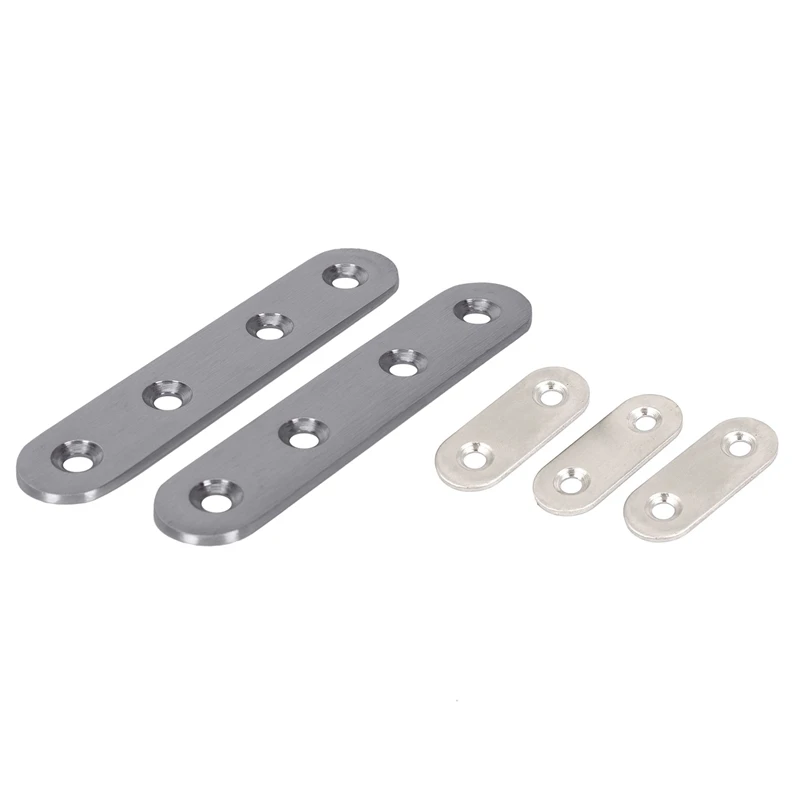 

10 Pcs Flat Mending Plates Repair Fixing Joining Brackets 40X15Mm & 2 Pcs Flat Stainless Steel Repair Mending Fixing Plate Brack