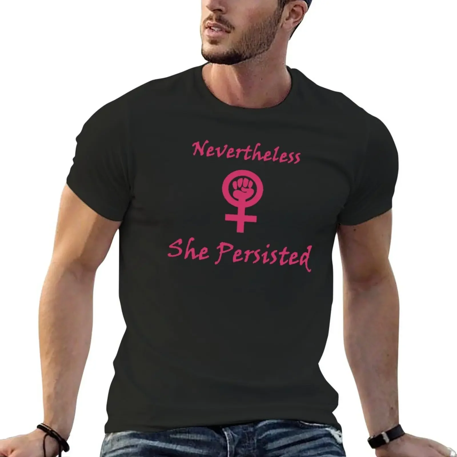 Футболка Nevertheless She Persisted с фигурками аниме новое издание рубашки футболки