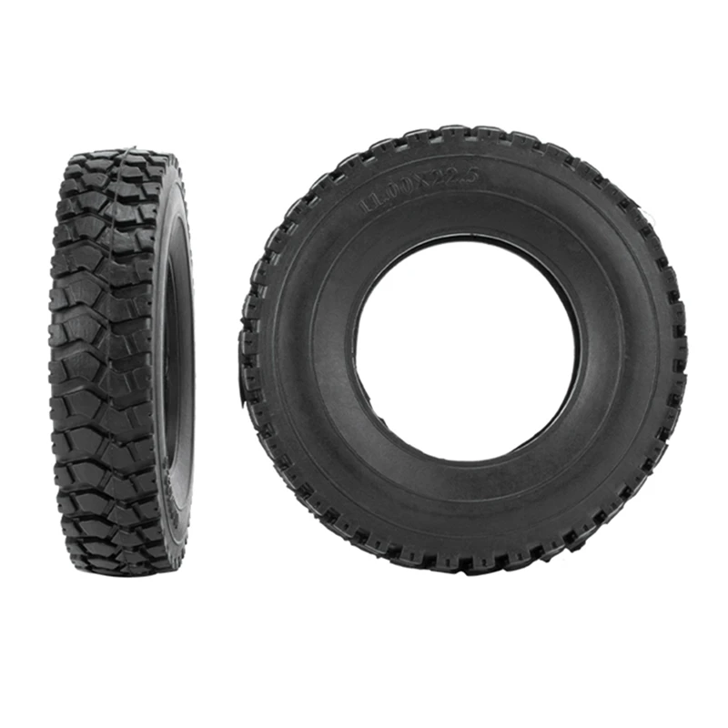 2Pcs 19Mm Hard Rubber Tires For 1/14 Tamiya RC Semi Tractor Truck Tipper MAN King Hauler ACTROS SCANIA Upgrades Parts