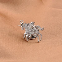 unicorn brooch trendy personalized mens breastpin suit badge pin metal badge creative clothing accessories jewelry pins buckle