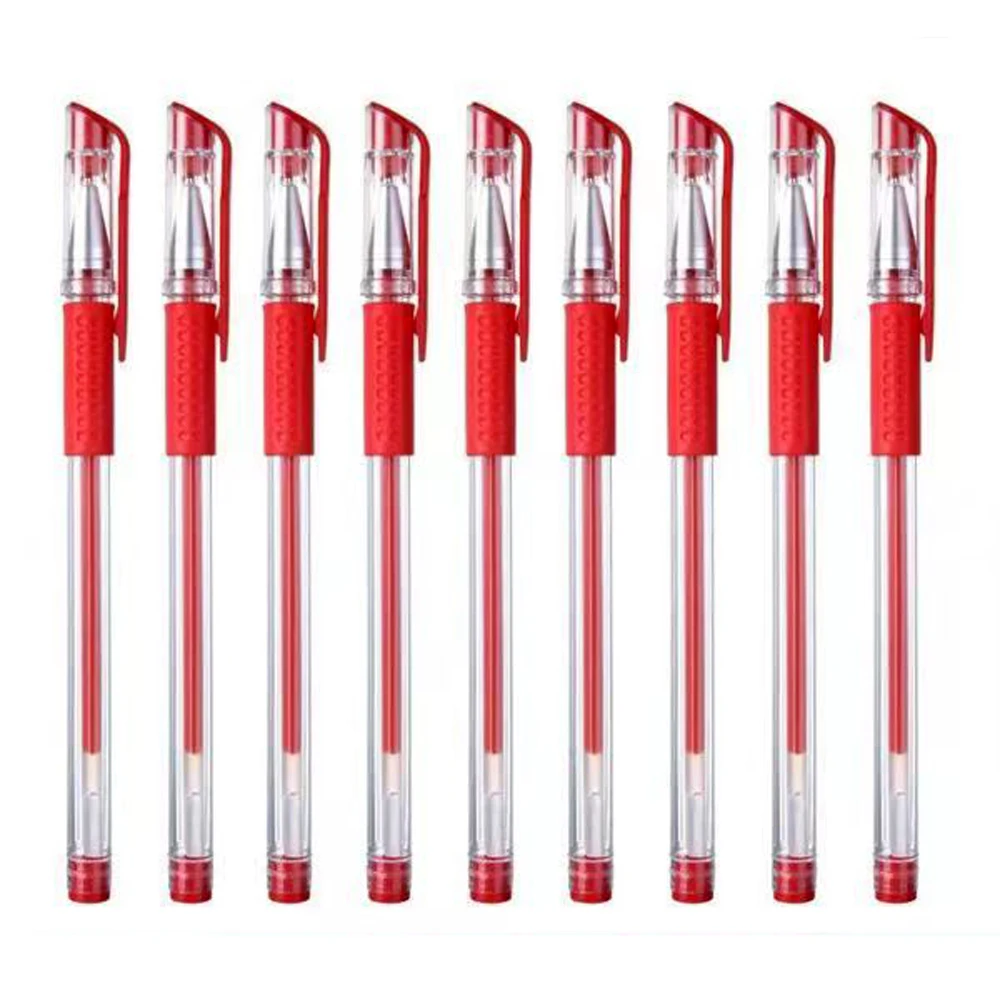 10 шт./компл. гелевые ручки стержни шариковая ручка 0 5 мм офисный наконечник пули