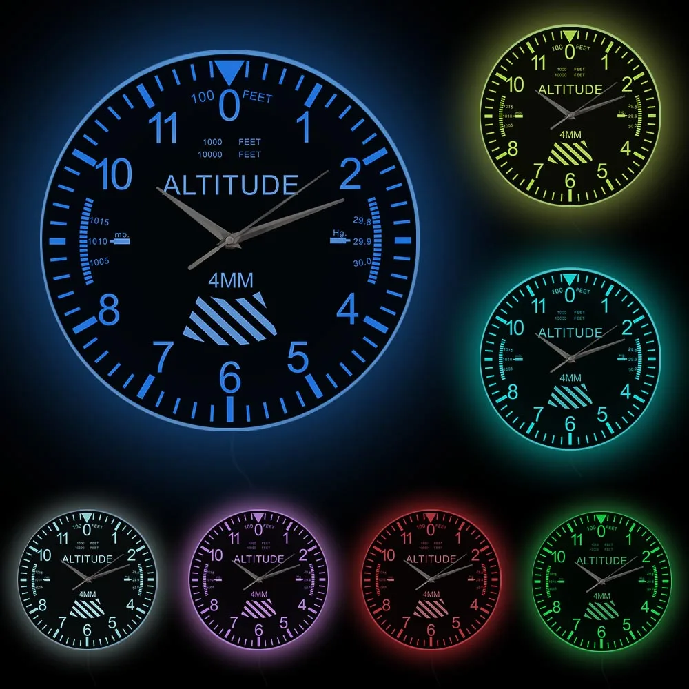 Настенные часы с высотомером классический аксессуар для украшения дома