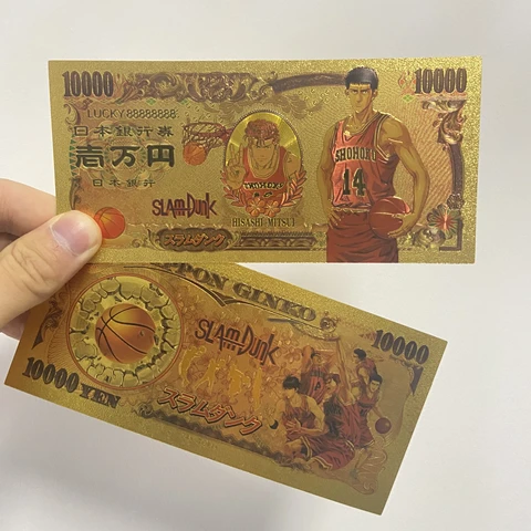 Bandai Аниме Слэм Данк рукава каэд фигурка комикс Золотая памятная банкнота коллекционные игрушки подарки