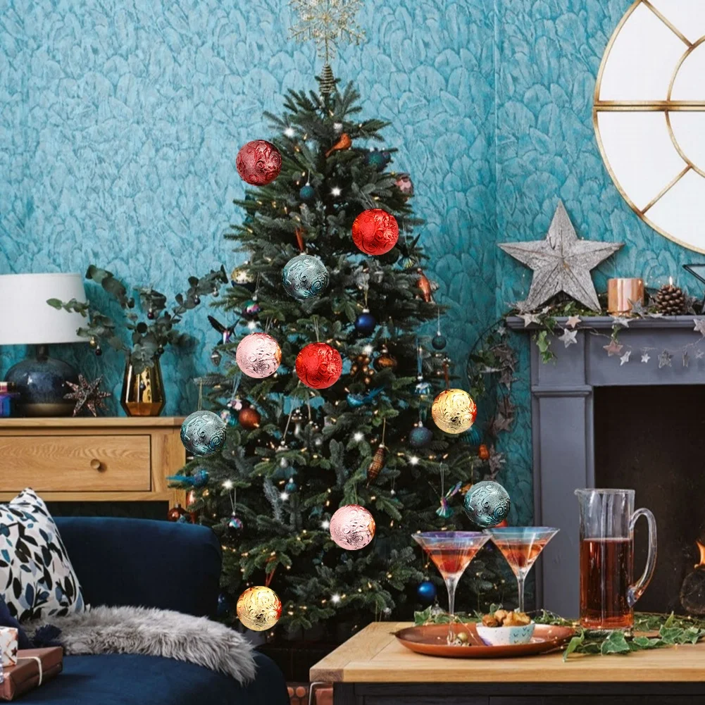 

12pcs Christmas Hanging Seasonal Decorations Wedding Party Decoration Christmas Tree Decoration Ball Christmas Baubles