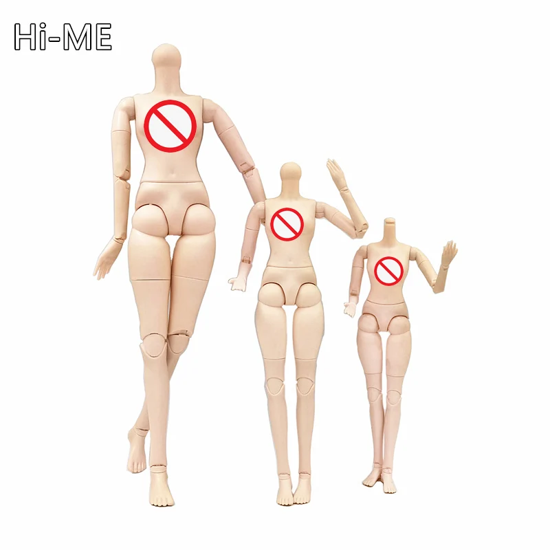 

New Arrival 26 Joint BJD Doll Parts 22'' 18'' 14'' Round Neck Nude Doll Body for 36/42/60cm Toys for Children Girl Toys