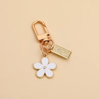 simple metal small flower chain cartoon flower plant accessories new fashion pendant chain charm ring o8j4