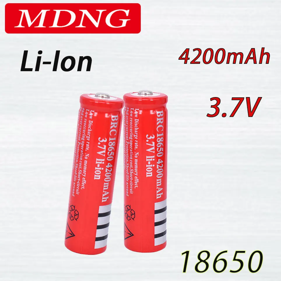 

18650 Rechargeable lithium battery for GTL evfire flashlight, original 2021, 100%, 18650, 3.7 V, 4200 MAH, novel