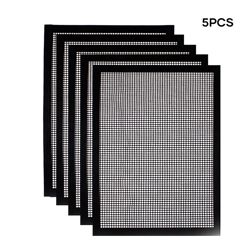 

33 X 40cm 5pcs Grill Mesh Mat Non Stick BBQ Grill Mats for Outdoor Grill Reusable BBQ Sheets for Gas Grill Dropship