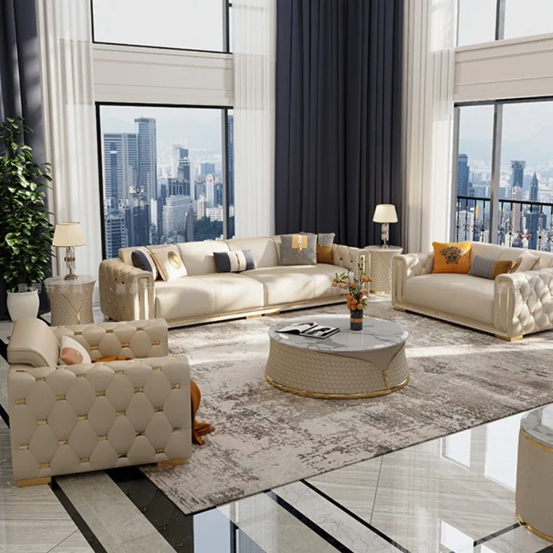 Дизайнерские диваны из натуральной кожи роскошный итальянский современный