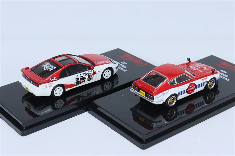 Крошечный X INNO 1:64 NISSAN FAIRLADY Z S30 и Z32 ColaRed 2Car Set литая модель автомобиля
