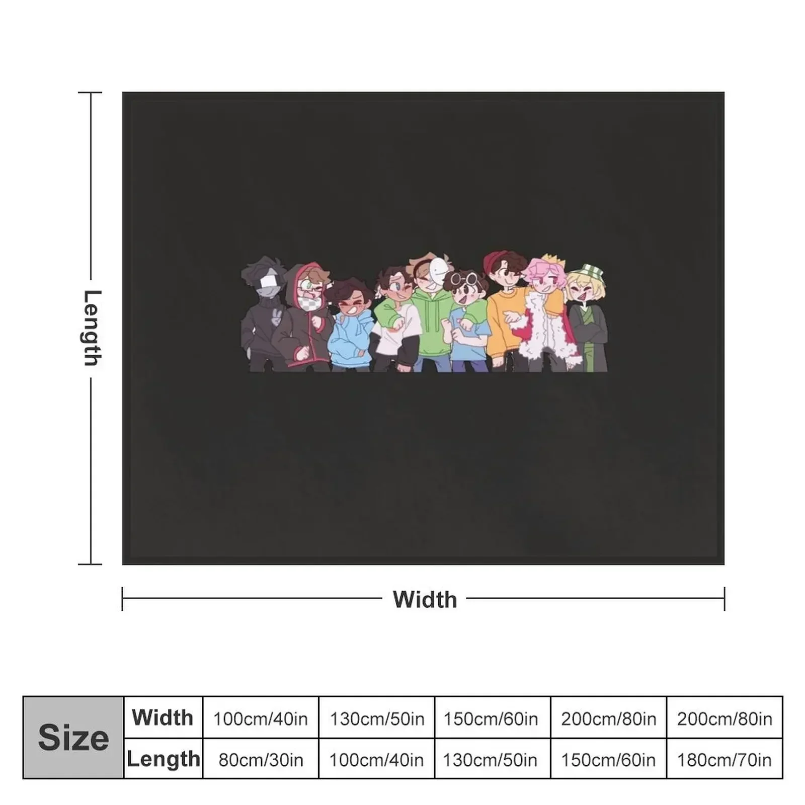 Dream smp все члены Throw Blanket Thermals для путешествий декоративные одеяла