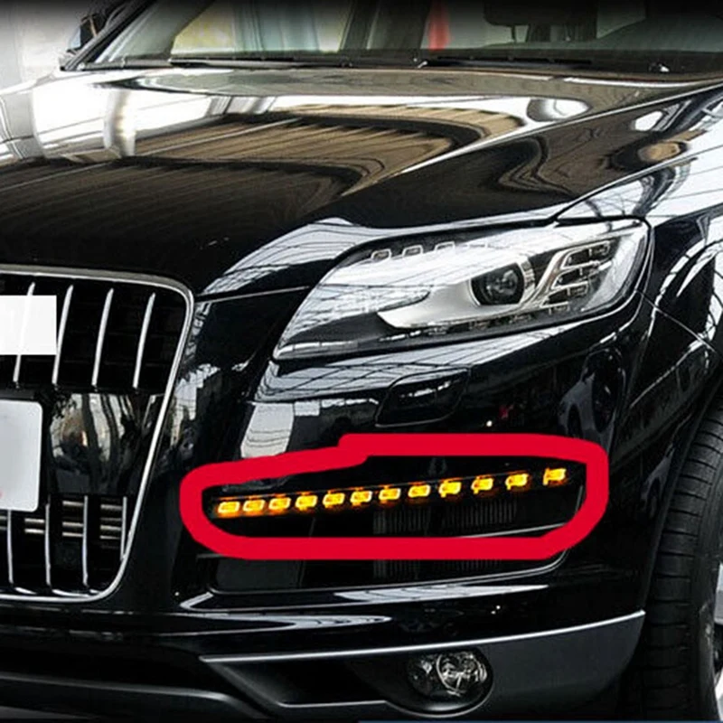 1 PC Car LED Turn Signal Light Parts For Q7 2007-2015 3.0 3.6 Left Daytime Running 4L0953041D