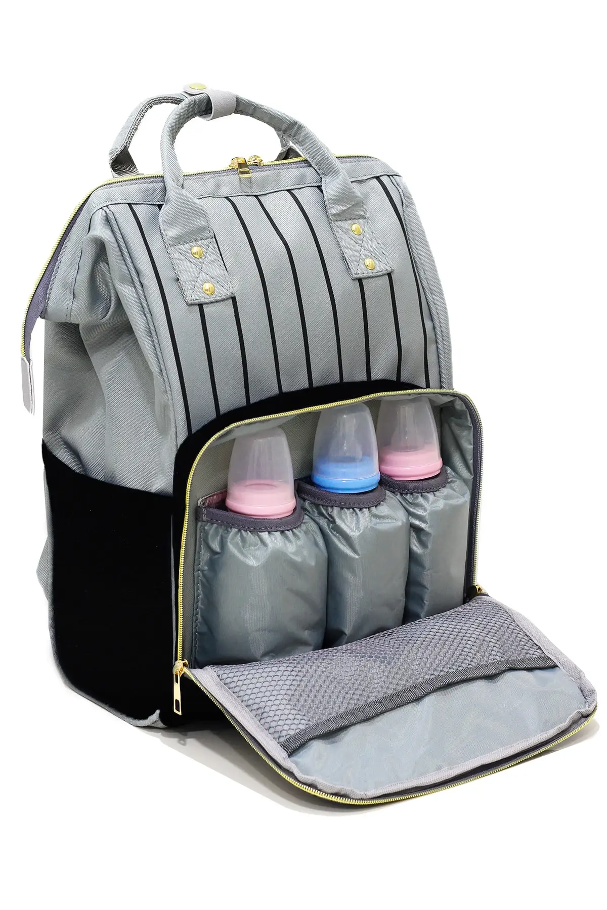 

Полосатый Черный рюкзак для ухода за мамой и ребенком, кронштейн, классные детские милые легкие маленькие детские игрушки для ежедневного и...