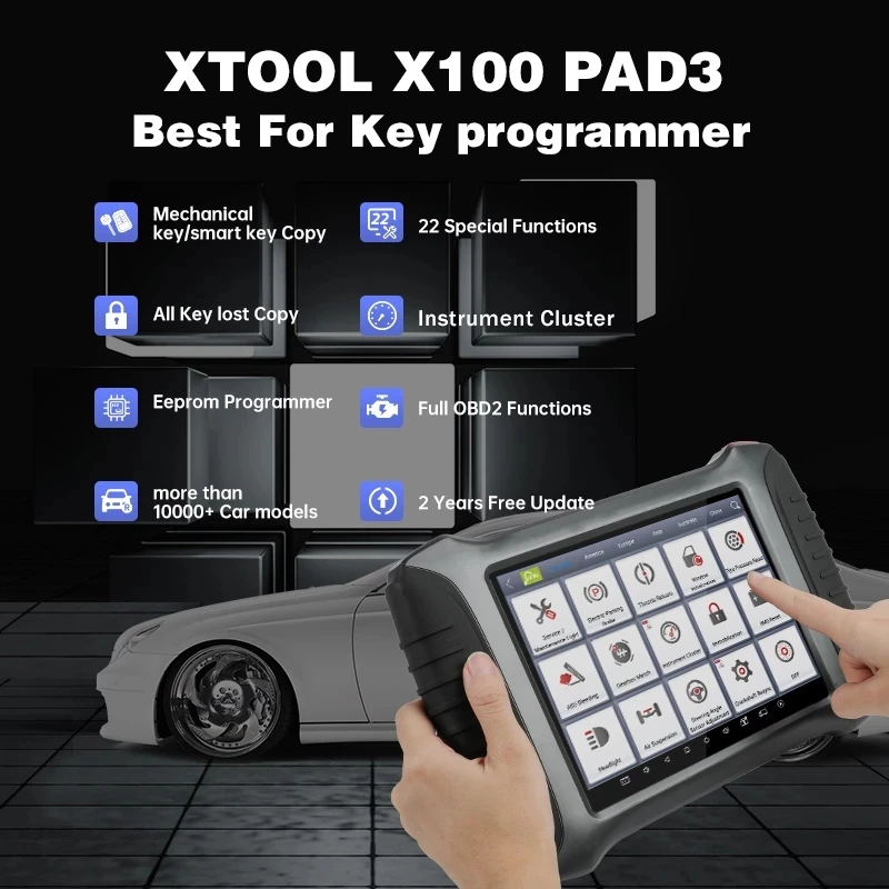 Русская версия XTOOL CAR OBD2 Auto Key Programmer X100 PAD3 Полная система диагностических