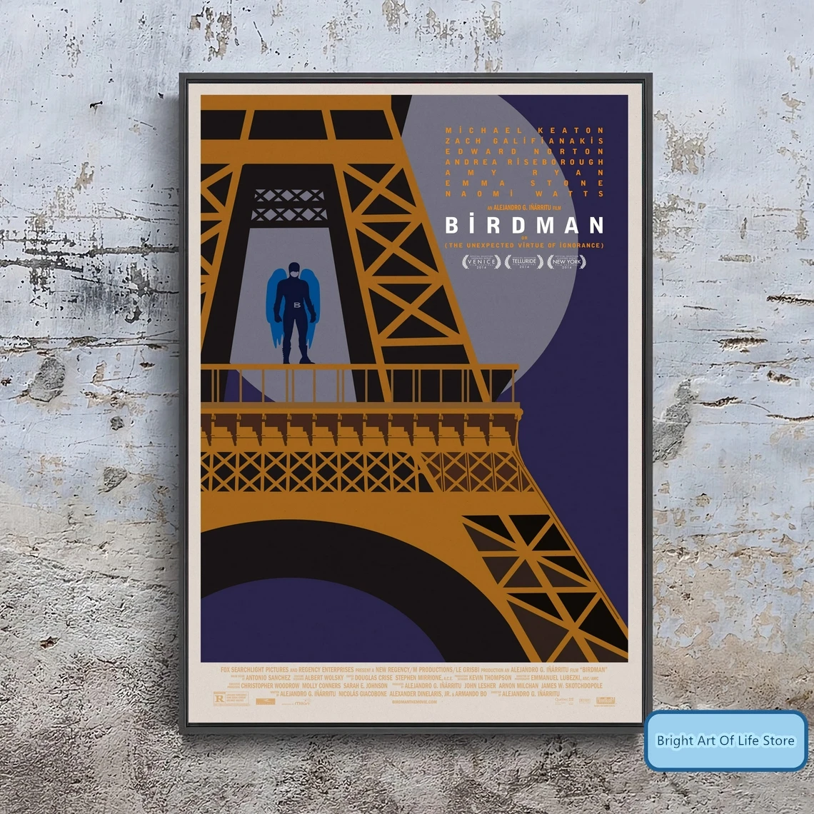 Birdman или (неопределенный добродетель Игнорана) постер фильма украшение дома