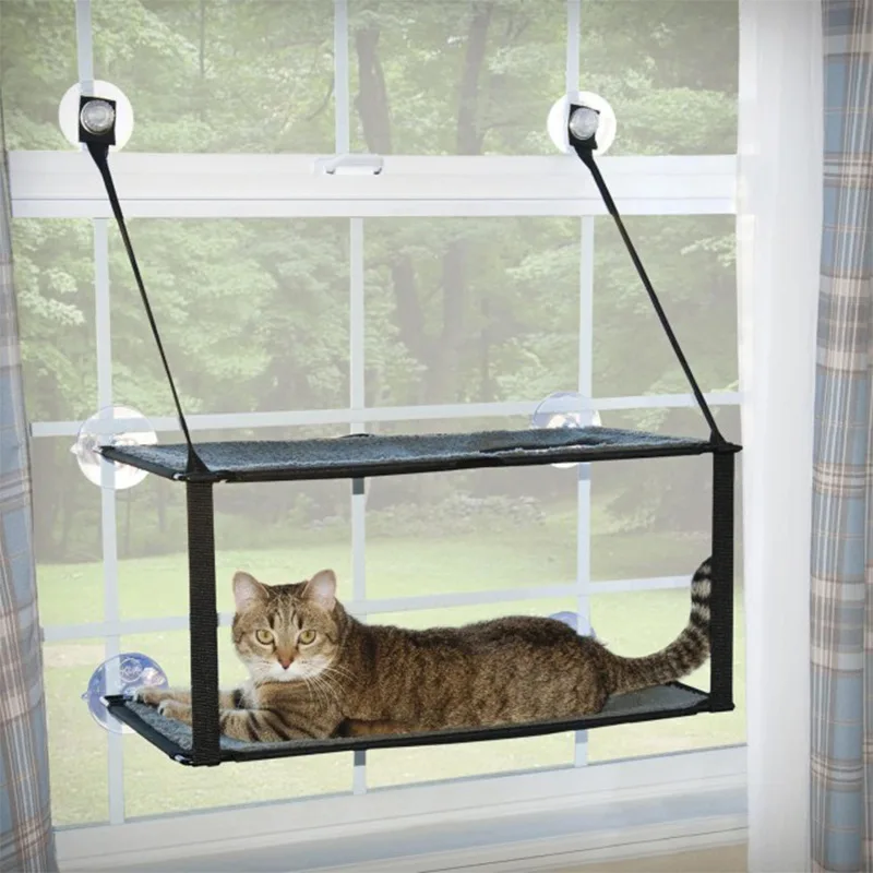 

Hanging Balcony Bed Basket Hanging Cat Window Cup Hanging Hammock Pet Cat Type Nest Cat House Cat Double-layers Type Cat Suction