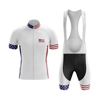2022 team summer mens short sleeve cycling jersey with bib shorts suit