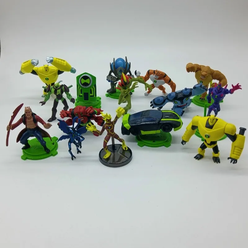 Фото Аниме-фигурка BEN10 Omnitrix Ben Tennyson Kineceleran, четыре оружие, артикуляционная модель с бриллиантовой головкой, коллекция игрушек, орнамент, подарки для детей №1