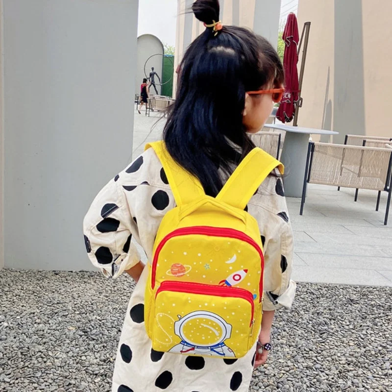 Children Cute Astronaut Rocket Fashion Backpacks New Popular Girl Boy Students Cartoon Lightweight Schoolbags for Travel Hot