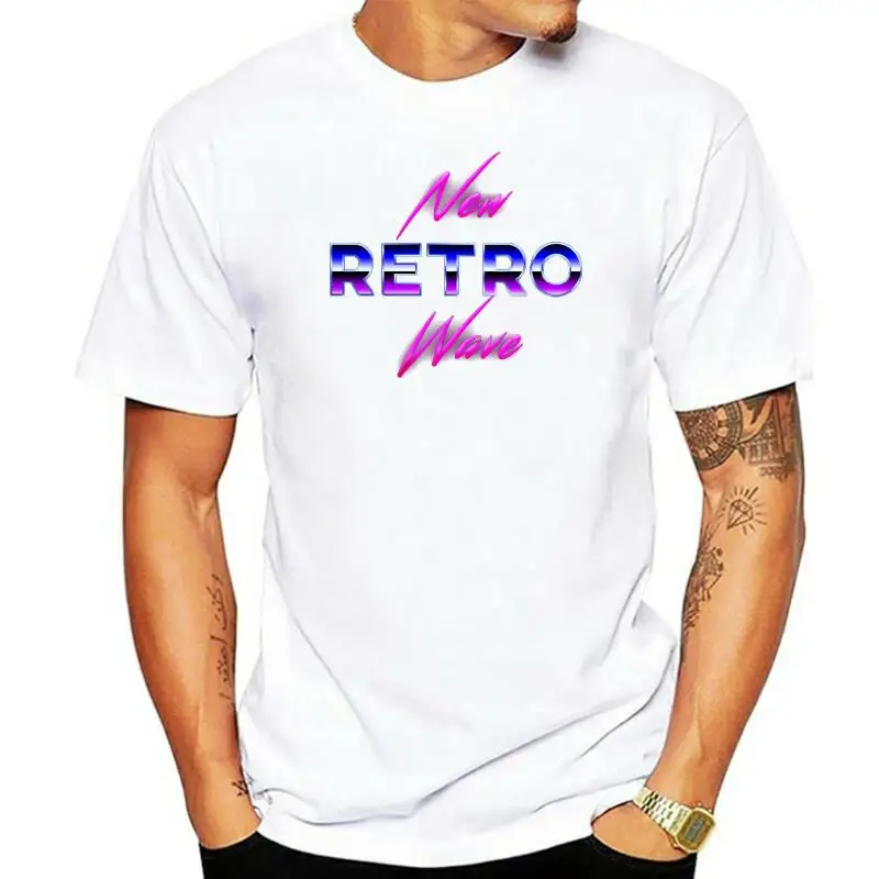 

Men tshirt New Retro Wave 80s T Shirt Printed T-Shirt tees top